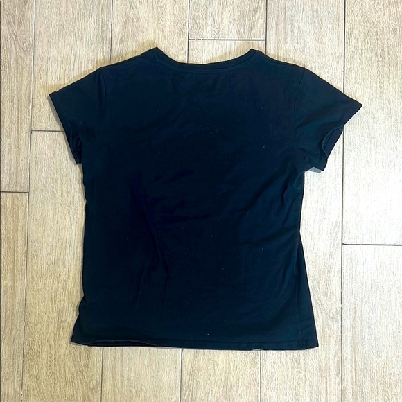 Brisco Brands Girls Anime Black Graphic Kids Tee Size M - Picture 3 of 6